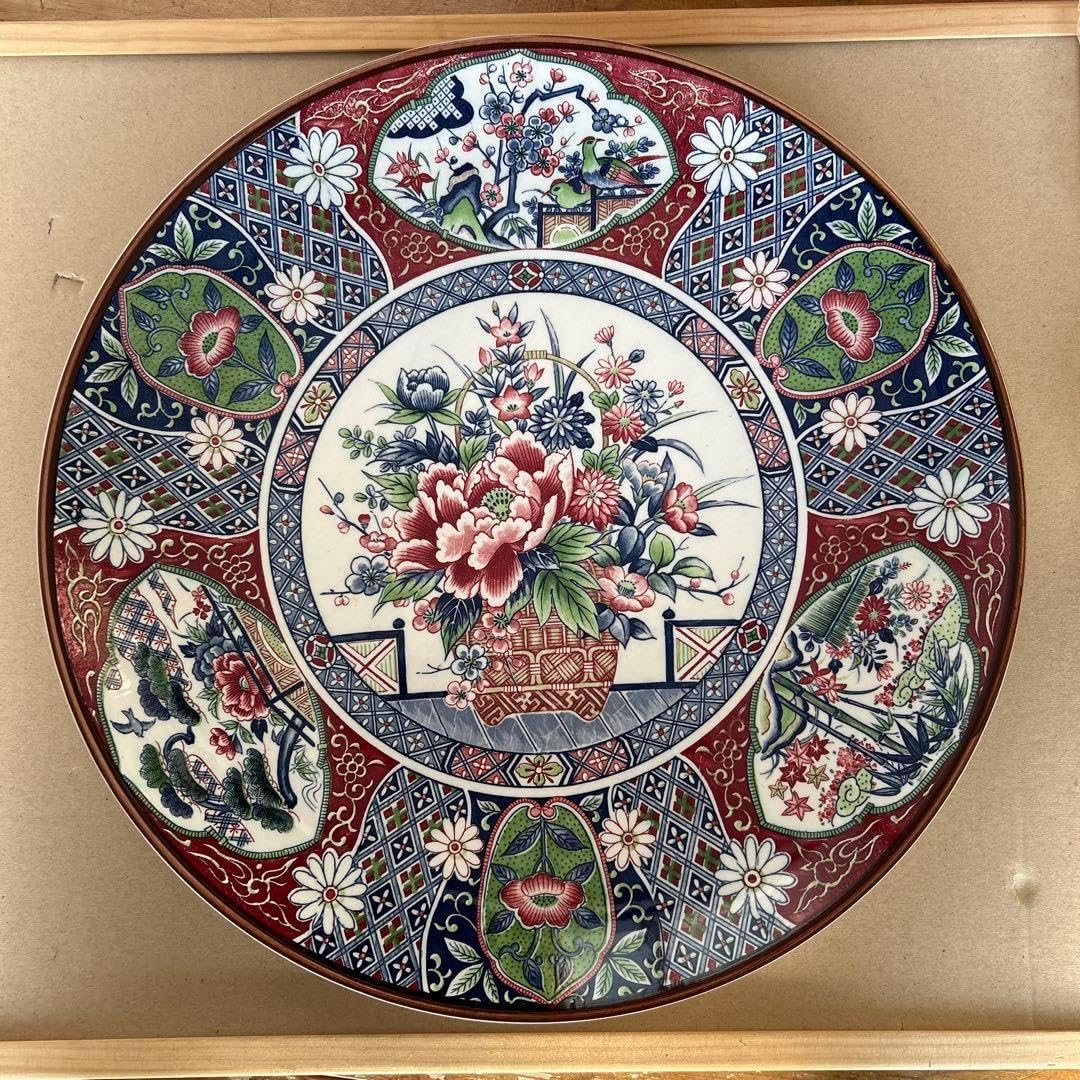 有田焼　伊万里焼　古伊万里　金彩　色絵　7寸皿　平皿　中　大皿　盛り皿5客セット 有田焼 伊万里焼 古伊万里 金彩 色絵 7寸皿 平皿 中 大皿 盛り皿5